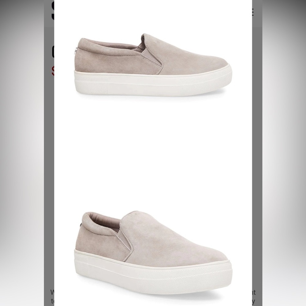 Steve Madden “Gills” Grey Suede